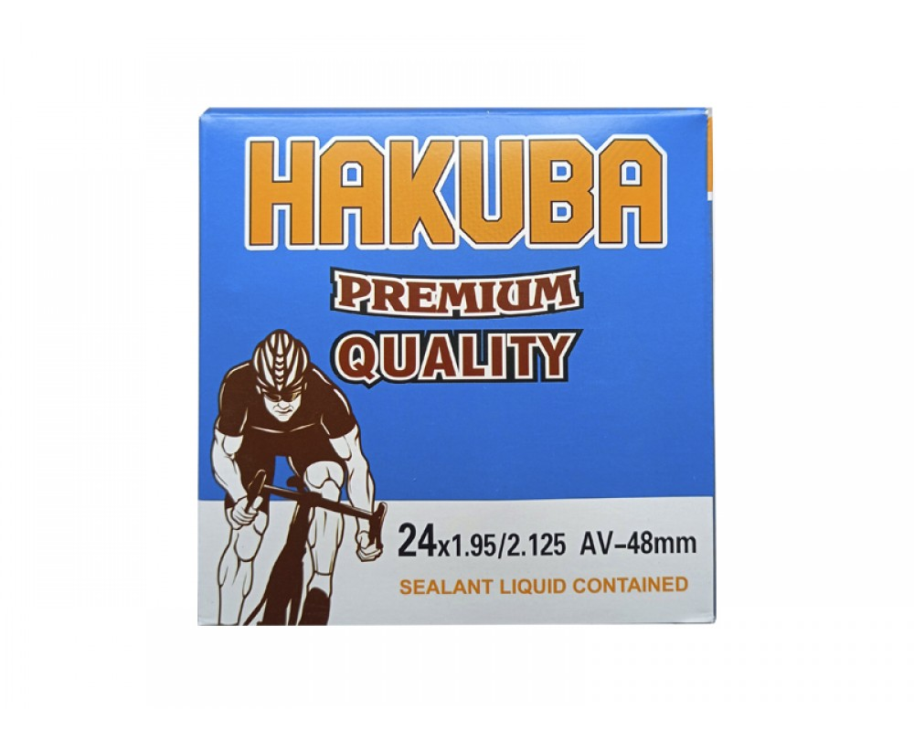 Камера Hakuba антипрокольная с жидкостью 24х1,95/2,125 AV 48MM Камера Hakuba антипрокольная с жидкостью 24х1,95/2,125 AV 48MM