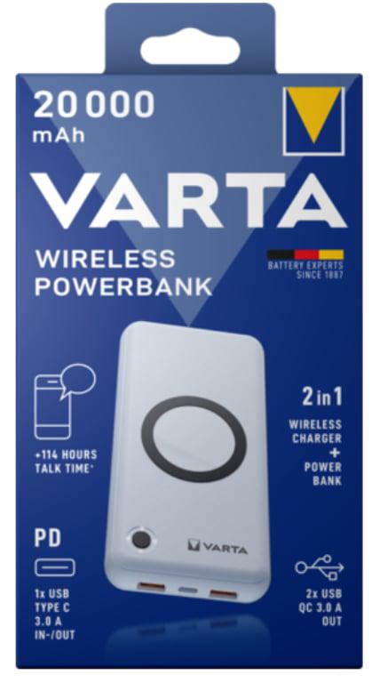 Повербанк Varta Wireless 20000 mAh (57909)