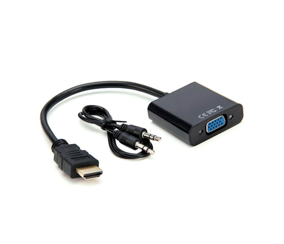 Конвертер HDMI M на VGA F 4K/2K 10 см Black (26712806)