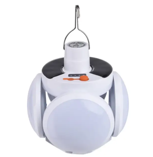 Лампа подвесная аккумуляторная для кемпинга на солнечной батарее (30166114)