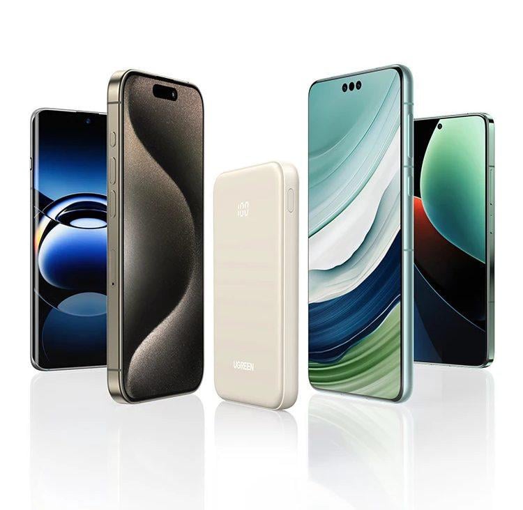 Повербанк UGREEN PB507 10000 mAh 22.5 ват Бежевий (30104806) - фото 8 Повербанк UGREEN PB507 10000 mAh 22.5 ват Бежевий (30104806) - фото 8