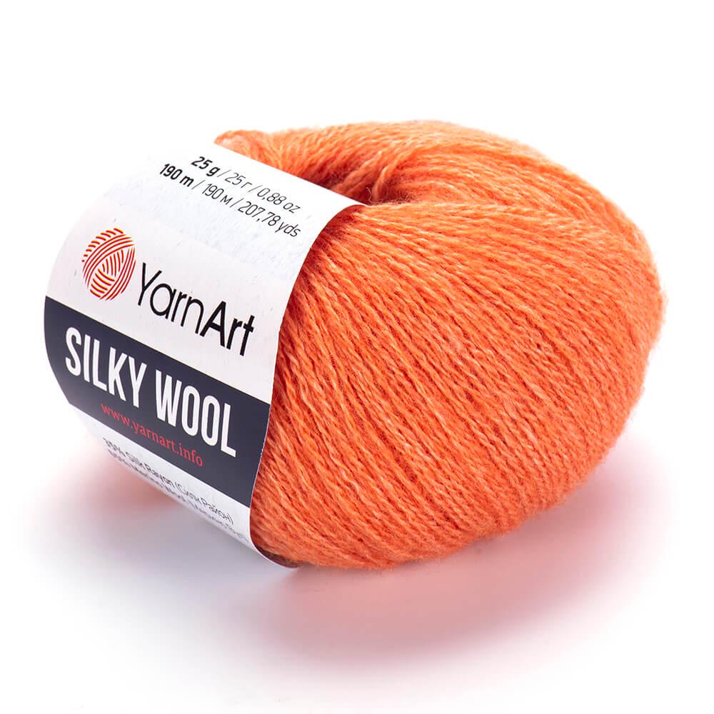 Пряжа YarnArt Silky Wool 338 Оранж (6189)