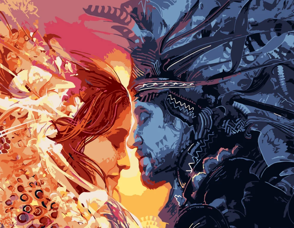 Картина по номерам Strateg Любовь племен 40x50 см (DY218)