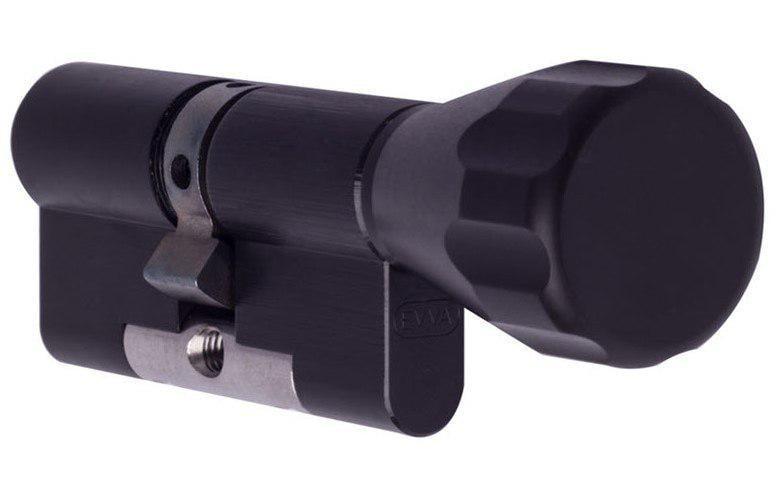 Циліндр дверний EVVA EPS ключ/тумблер 81х61Т 142 мм Чорний (100005365ч) - фото 1 Циліндр дверний EVVA EPS ключ/тумблер 81х61Т 142 мм Чорний (100005365ч) - фото 1