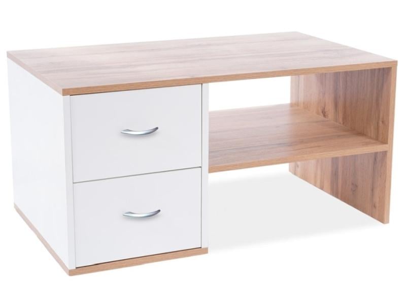 Журнальный столик Helen 100x60x50 Дуб Вотан/Белый матовый