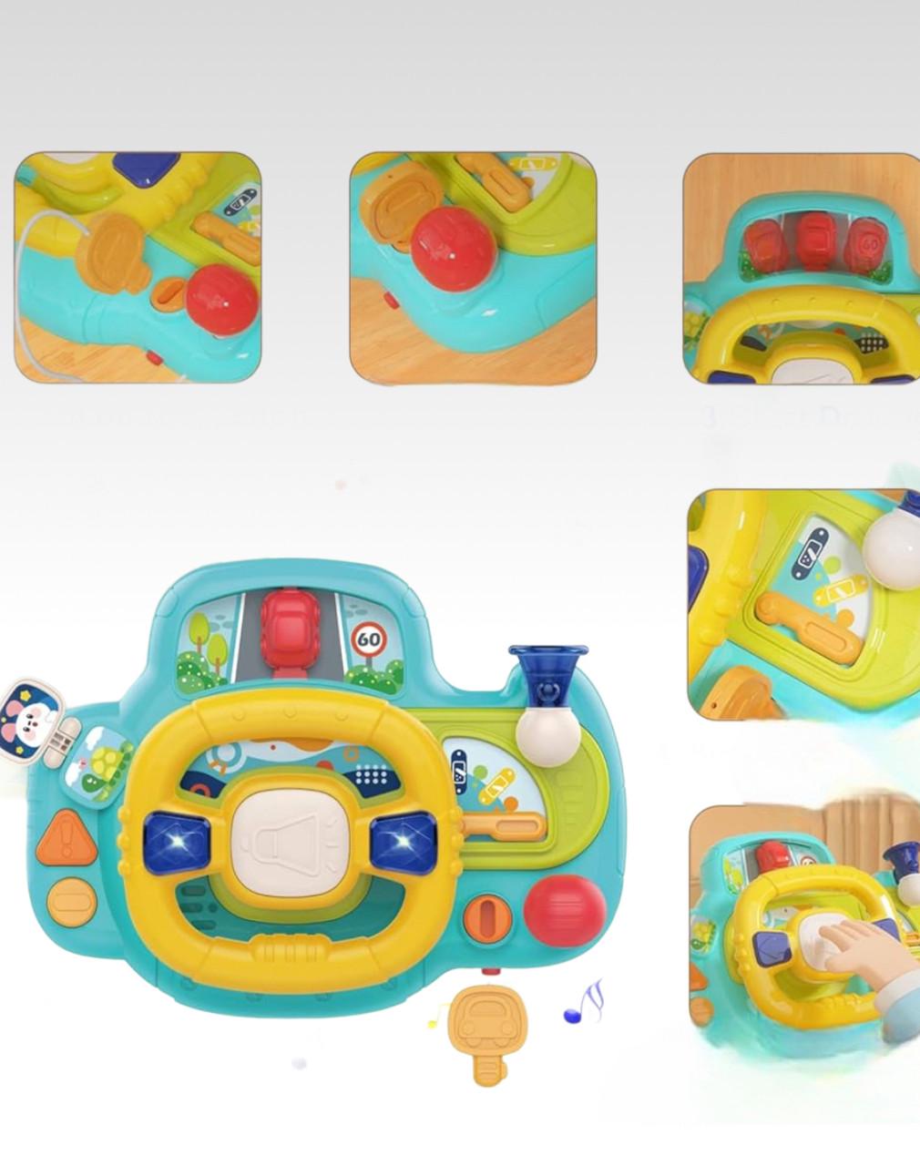 Дитячий музичний автотренажер Bridge з фіксацією (2662972821) - фото 2