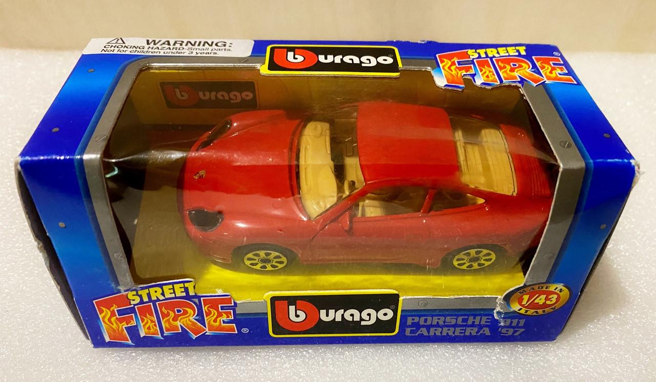 Игрушечная машинка Bburago 1/43 97 Porsche 911 Carrera Street Fire (4178)