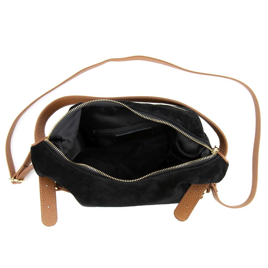 Жіноча сумка Royal Bag F-IT-86112A замшева Чорний (8105) - фото 2 Жіноча сумка Royal Bag F-IT-86112A замшева Чорний (8105) - фото 2