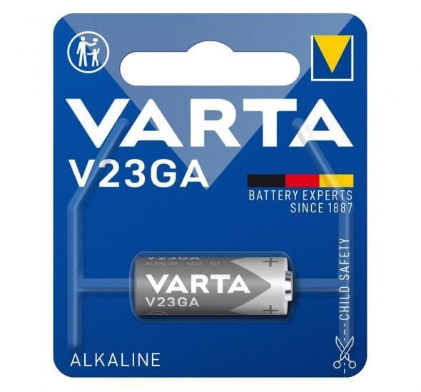 Батарейка Varta V 23 GA BLI 1 ALKALINE (ERC-04223101401) - фото 1 Батарейка Varta V 23 GA BLI 1 ALKALINE (ERC-04223101401) - фото 1