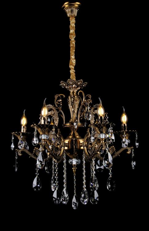 Люстра свеча Ray L5235/6P GAB (IR006953) Люстра свеча Ray L5235/6P GAB (IR006953)