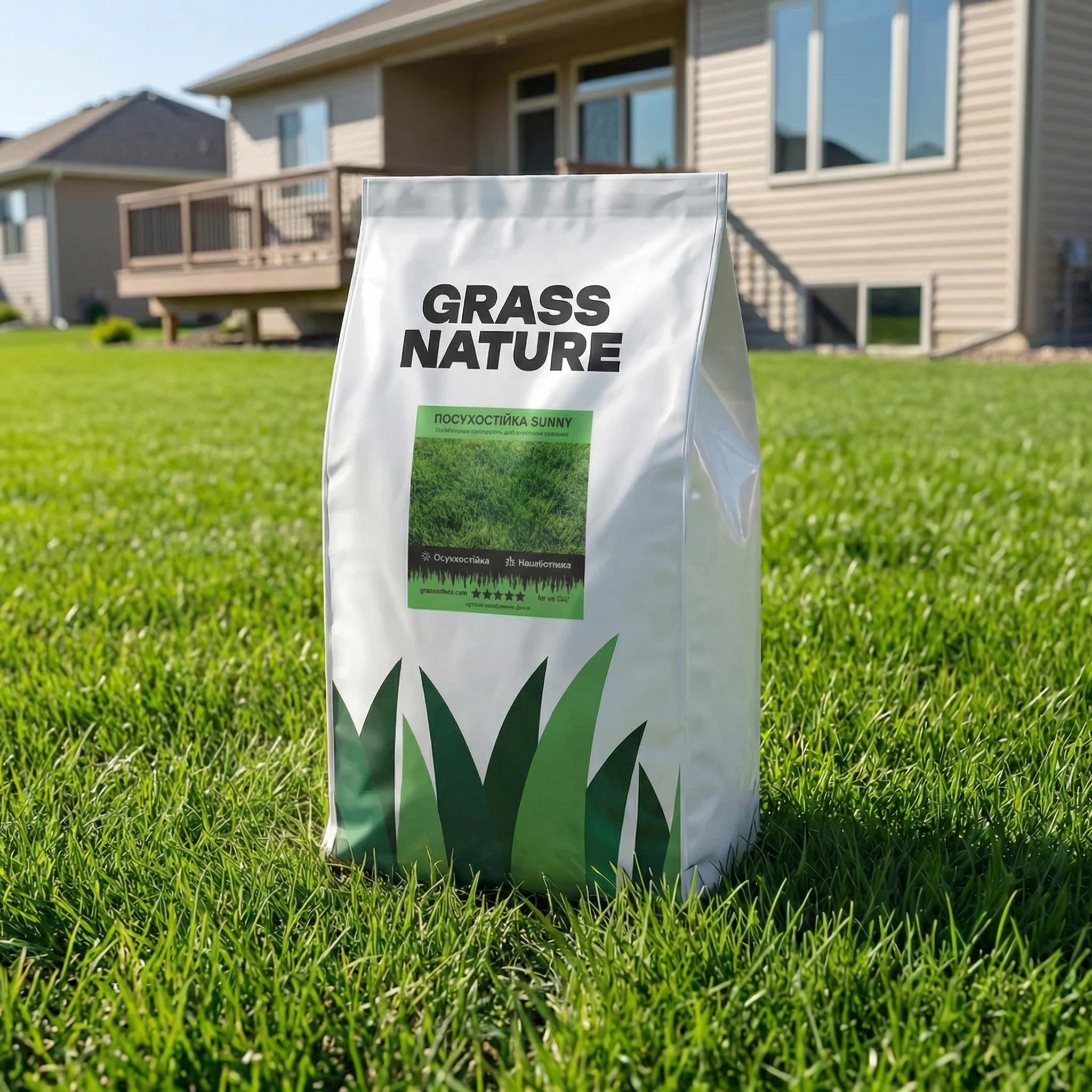 Семена газонной травы GrassNature Sunny засухоустойчивые 50 кг (24463279)