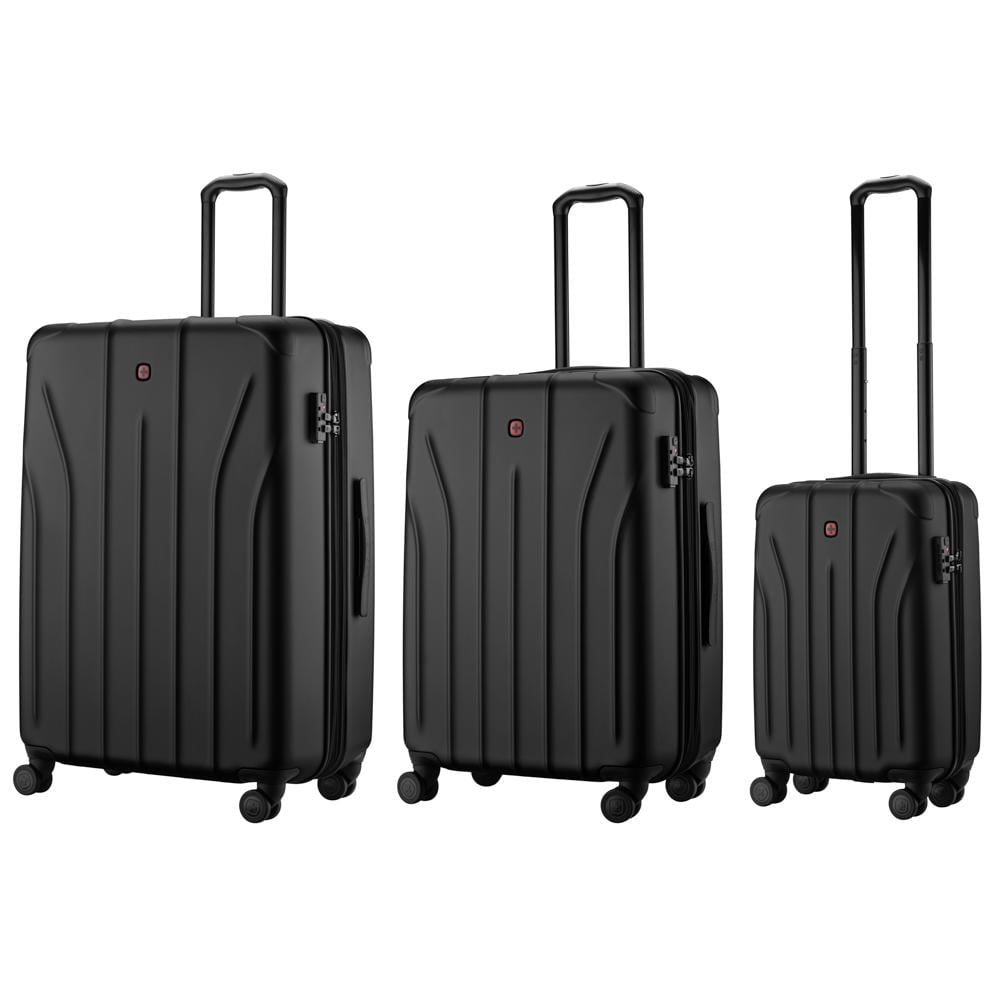 Набір валіз дорожніх Wenger Oryson 3в1 S/M/L з 4 колесами Чорний (653171)