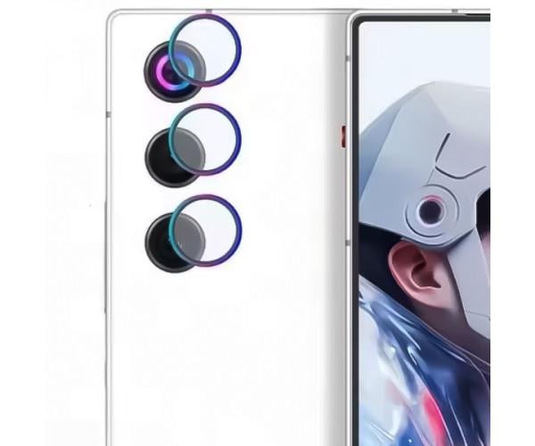 Защитное стекло с рамкой CD Pattern на заднюю камеру для ZTE nubia RedMagic 10 Air Разноцветный