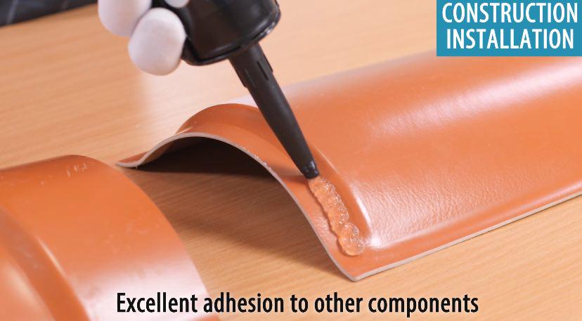 Герметик з пістолетом Fome Flex Aquastop каучуковий посилений волокнами 300 мл/12 шт. Прозорий (01-4-2-009-12) - фото 3