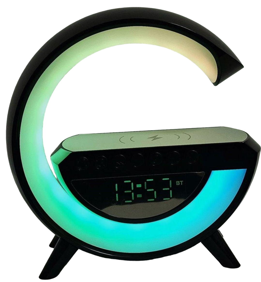 Нічник із годинником G BT-3401 Smart Light Sound Machine Чорний (20565261) - фото 1