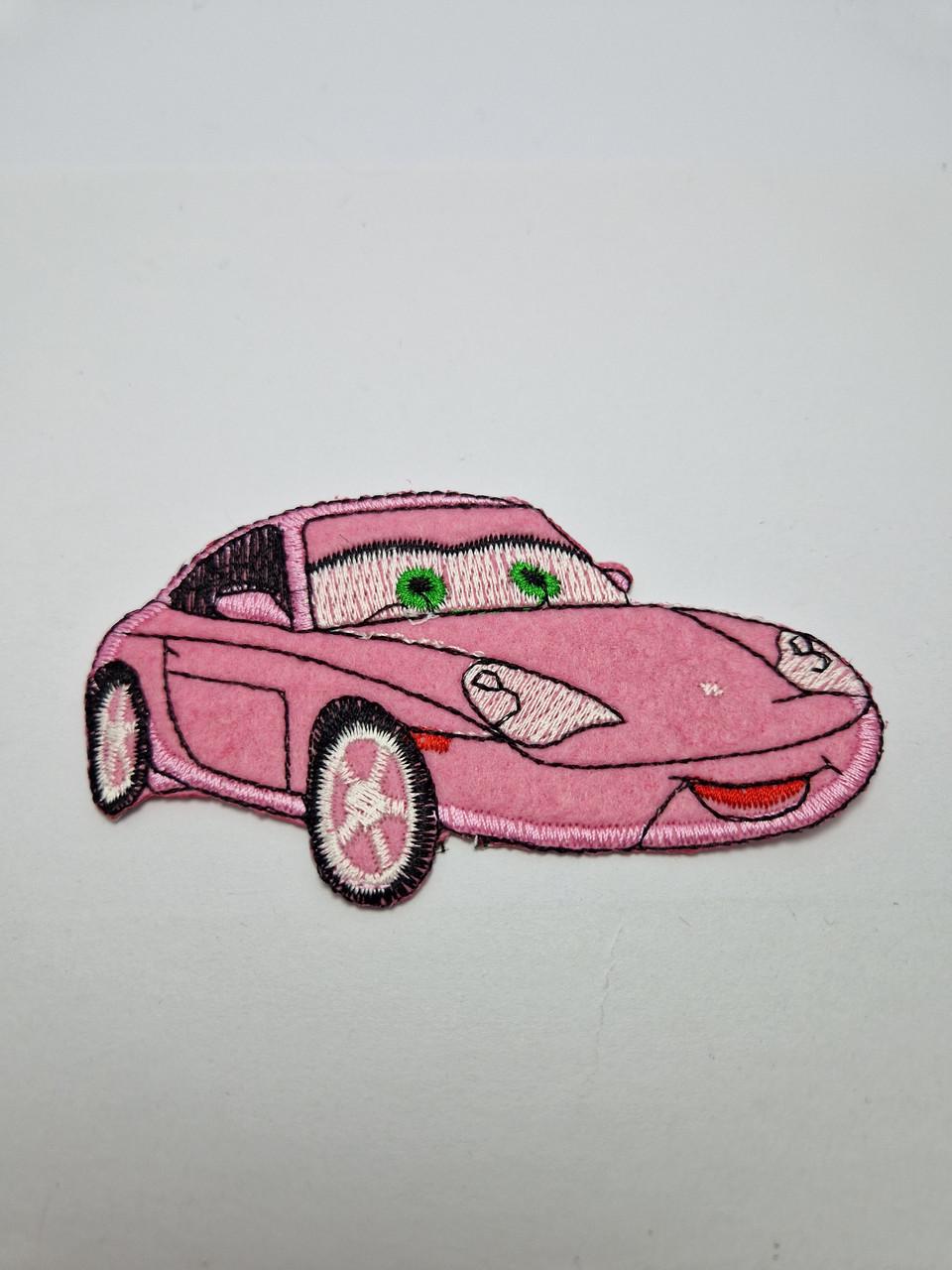 Нашивка термонаклейка мультфильм Тачки Салли текстильная вышитая 11x6 см (1998073400)