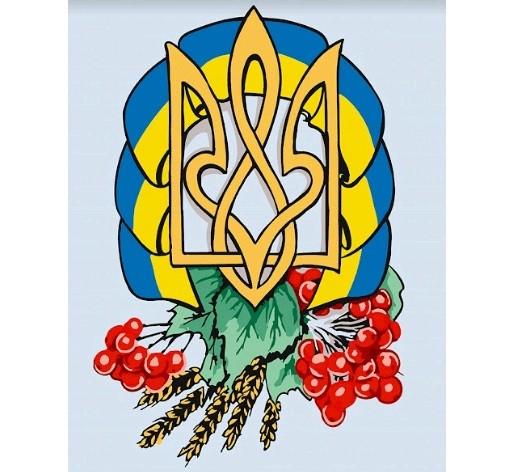 Картина по номерам ArtCraft Герб Украины 40х50 см (10592-NN)