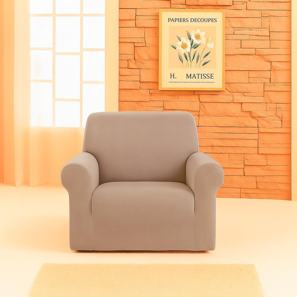 Чохол на крісло Love You велюр Капучино (82201)