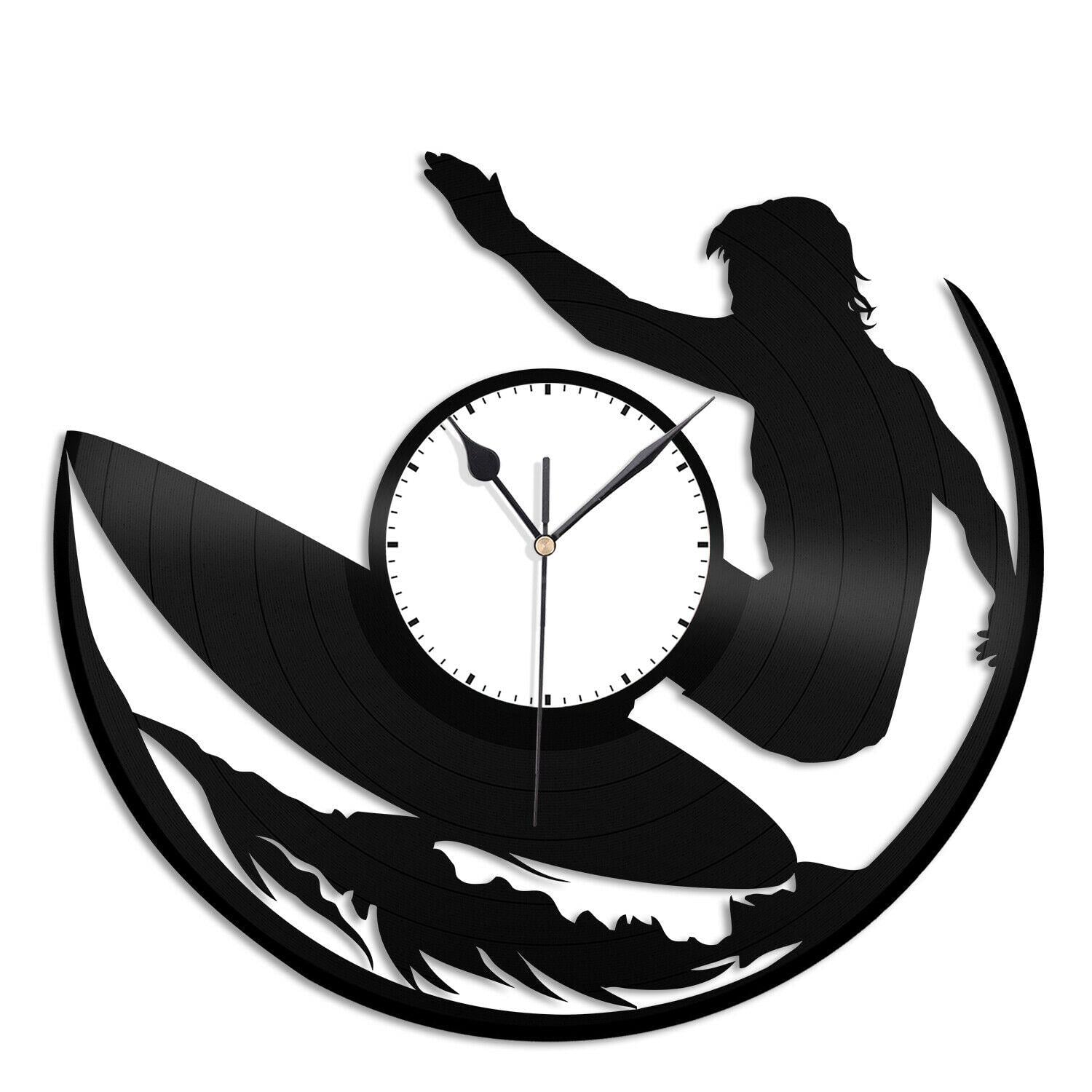 Часы настенные Серфинг 1930 из виниловой пластинки