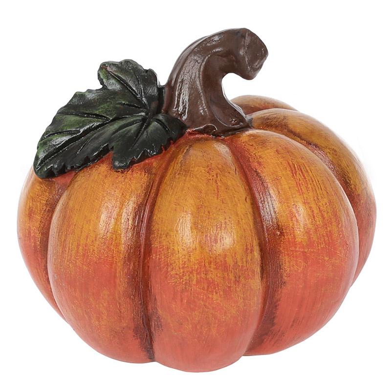 Декоративная статуэтка Тыква 12х12х10,5 см Оранжево-коричневый (BD-SG37-831)