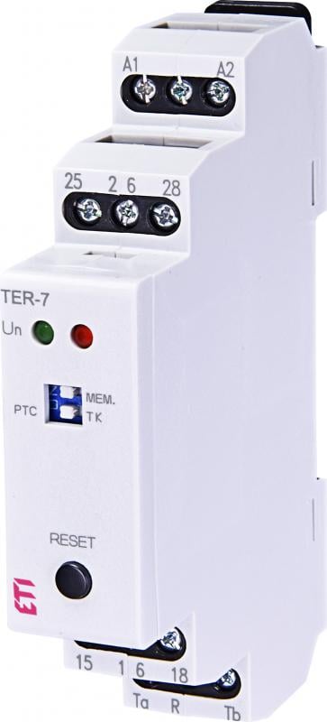 Реле контроля температуры обмотки двигателя ETI TER-7 8А 240В (2471804)