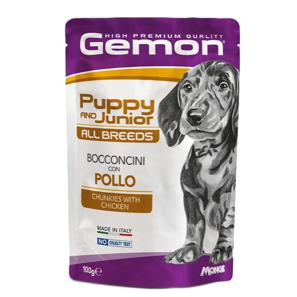Корм для собак влажный GEMON Dog Wet Puppy & Junior курица 100 г (000025767)