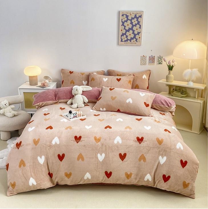 Комплект постільної білизни HomyTex 23012 велюр полуторний (HT-40833)