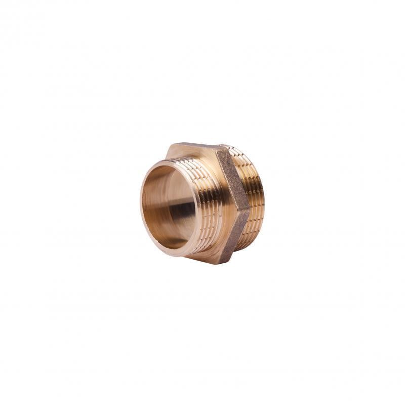 Ниппель SD Plus SD4084032 1 1/2"х1 1/4" ЗР латунь (FRRS00047826)