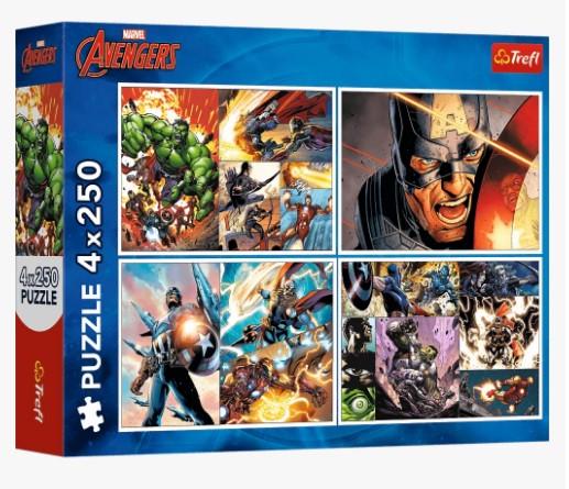 Пазли Trefl Героічні дні 13309 4х250 елементів (5900511133097)