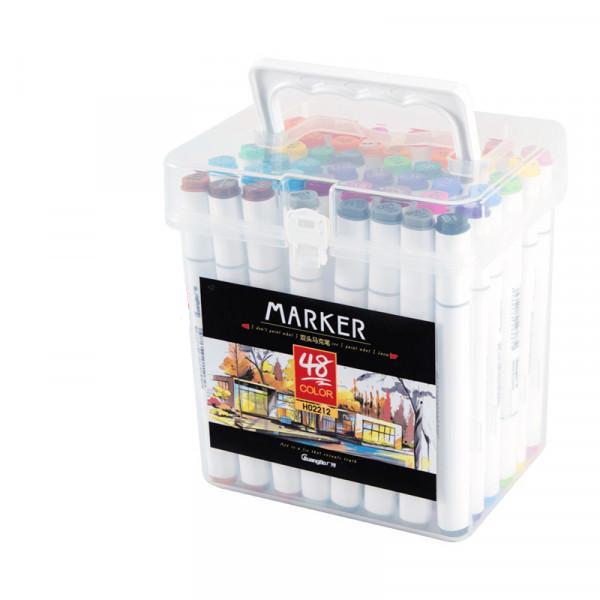 Набор фломастеров Guangbo Storage Compartment Marker Pen 48 цветов