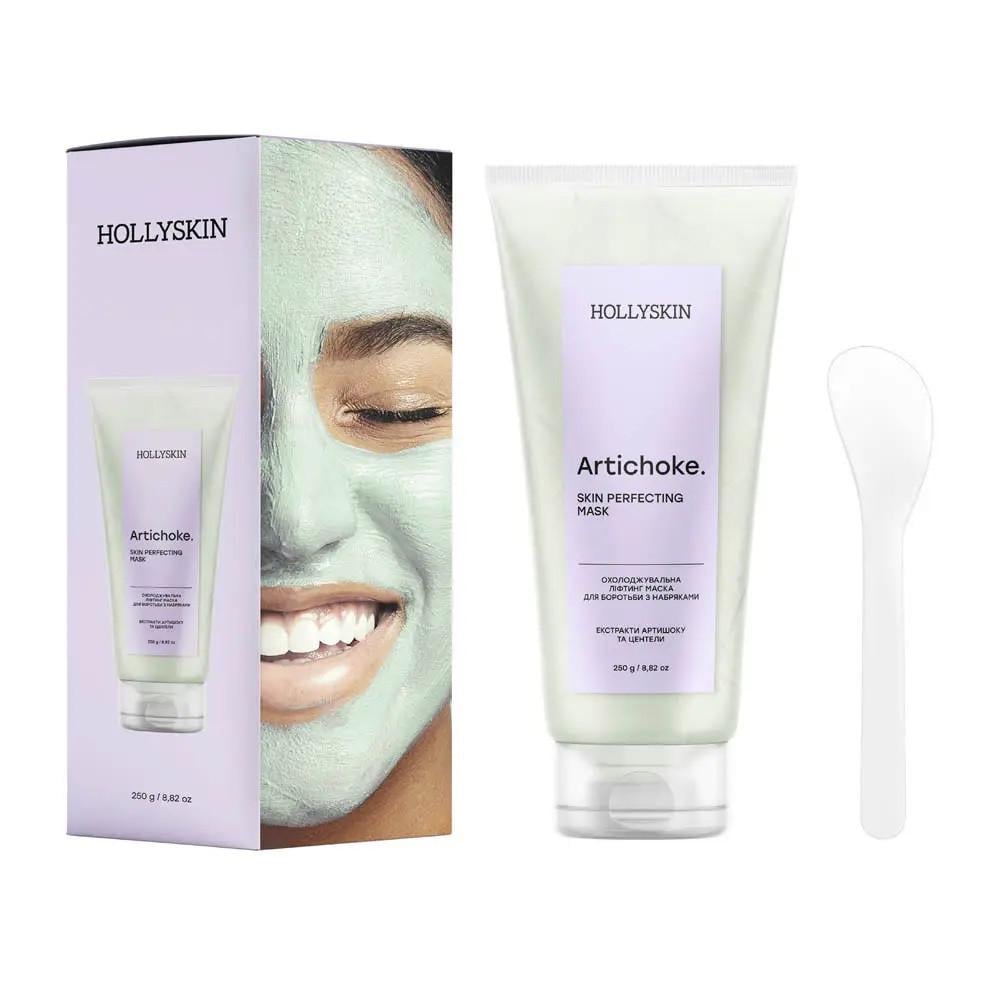 Маска охлаждающая лифтинг для борьбы с отеками HOLLYSKIN Artichoke Skin Perfecting Mask 250 мл (2773342065)