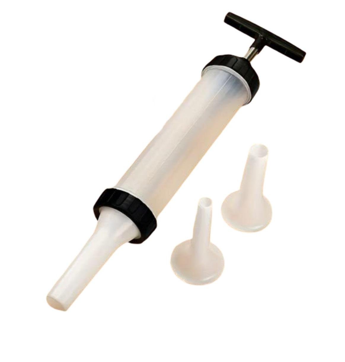 Шприц колбасный пластиковый для изготовления колбасок с 3 насадками (RA-1)