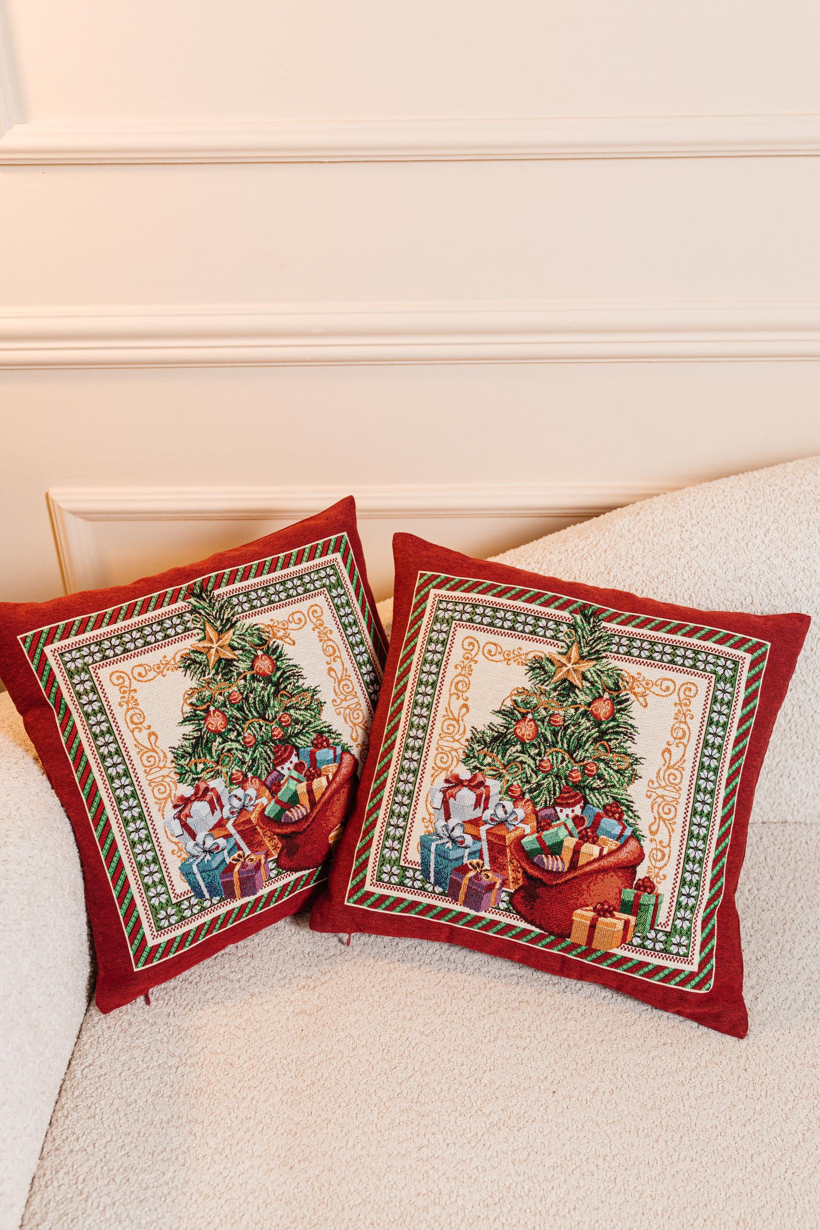 Наволочка новогодняя гобеленовая без наполнения 45х45 см (JOUETS-PC) - фото 3 Наволочка новогодняя гобеленовая без наполнения 45х45 см (JOUETS-PC) - фото 3