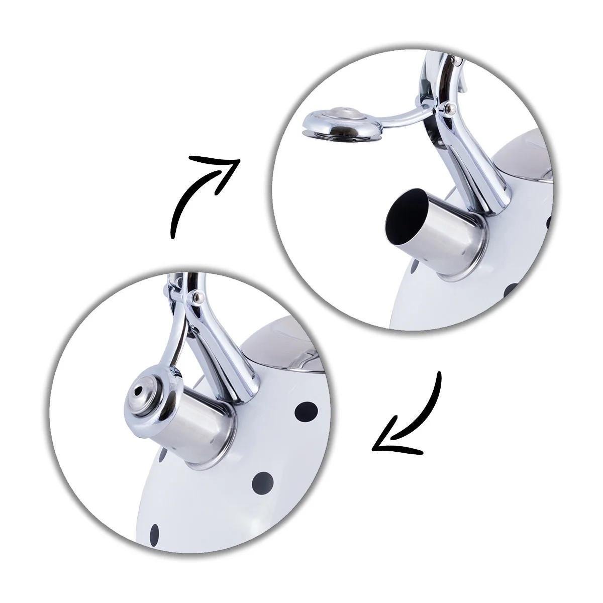 Чайник Kamille зі свистком і ручкою з покриттям soft-touch 3 л (KM 0695AN) - фото 3 Чайник Kamille зі свистком і ручкою з покриттям soft-touch 3 л (KM 0695AN) - фото 3