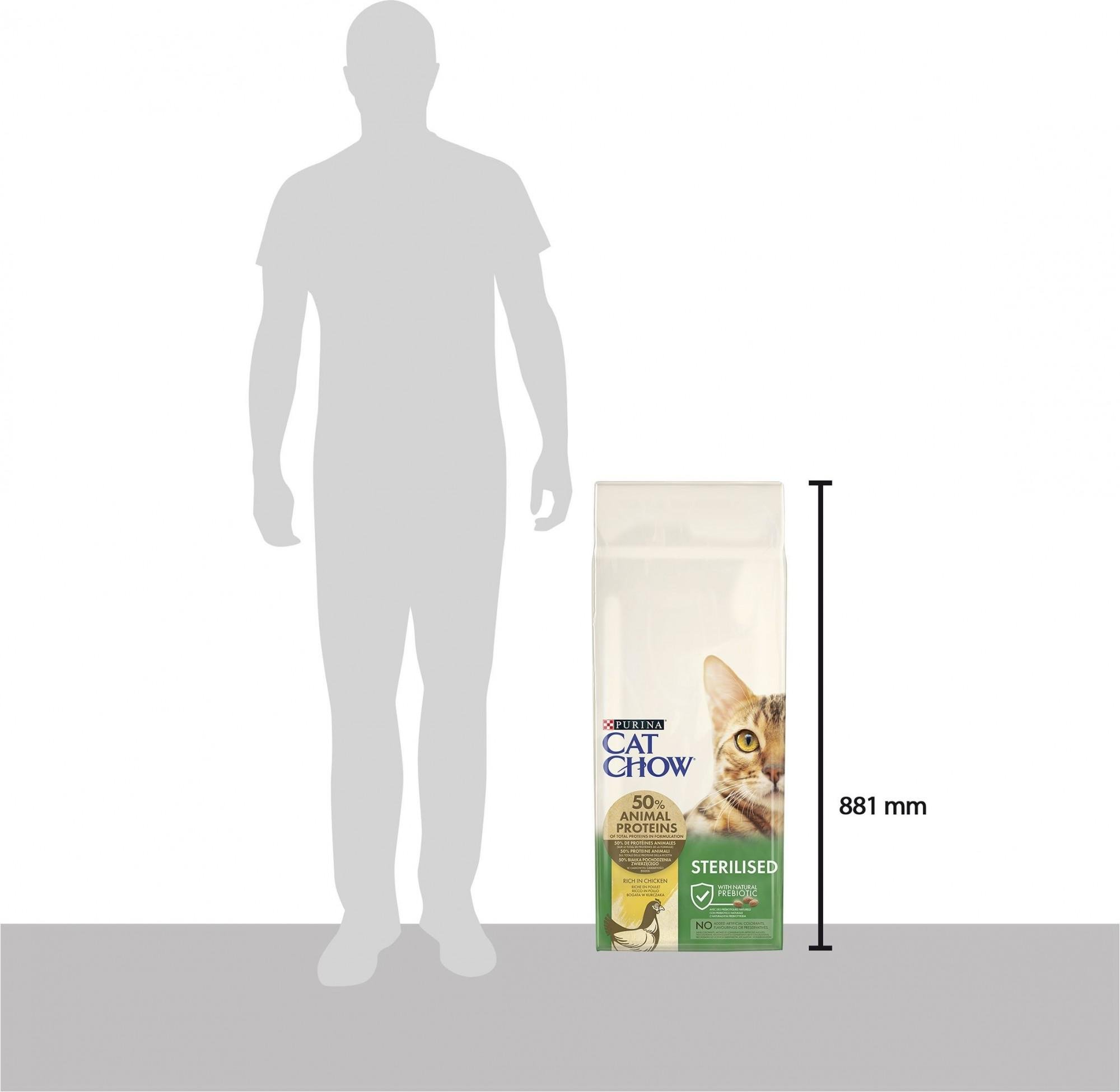 Сухой корм для стерилизованных котов Purina Cat Chow Sterilized с курицей 15 кг (7613032233051) - фото 4 Сухой корм для стерилизованных котов Purina Cat Chow Sterilized с курицей 15 кг (7613032233051) - фото 4