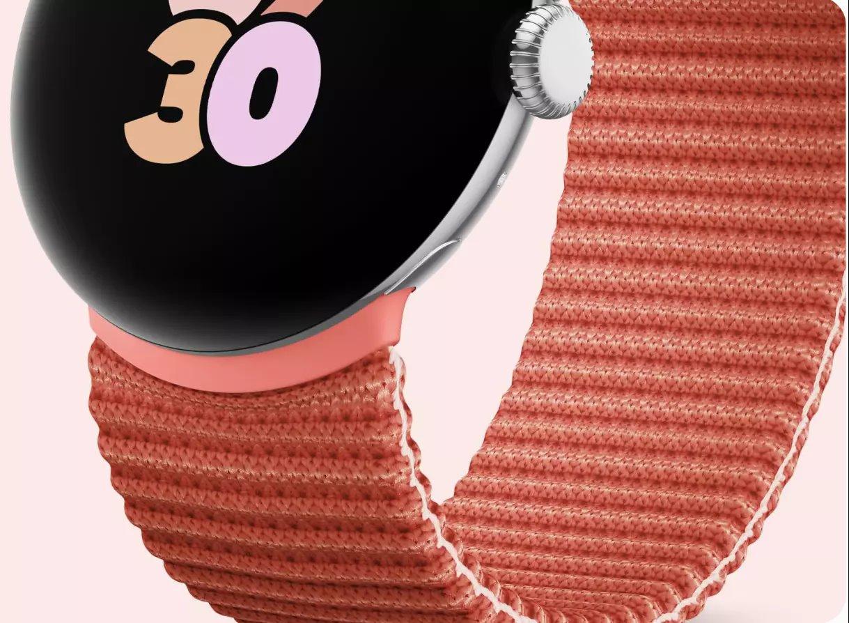 Ремешок Google Stretch Band для Pixel Watch 1/2/3 41 мм Rose (2474639077) - фото 2