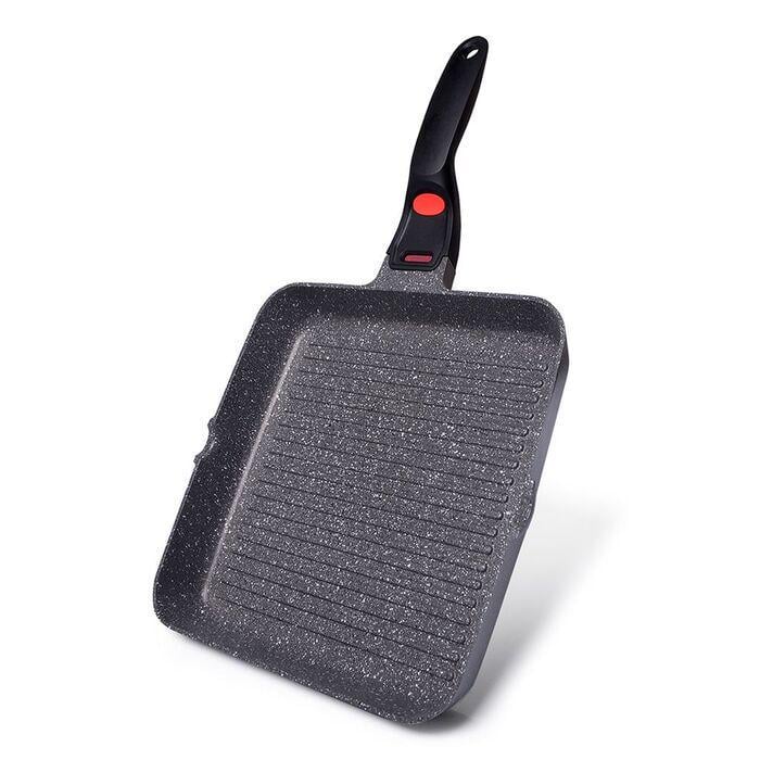 Сковорода-гриль Fissman La Granite 12 см алюміній Білий (2662461)
