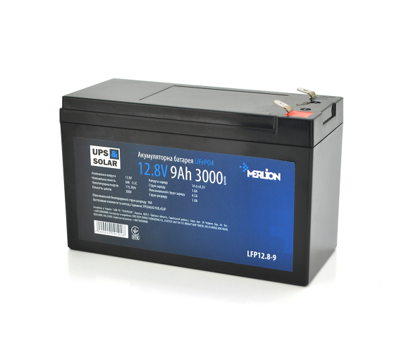 Аккумуляторная батарея Merlion LiFePO4 12.8V 9AH для ИБП (1866639016)