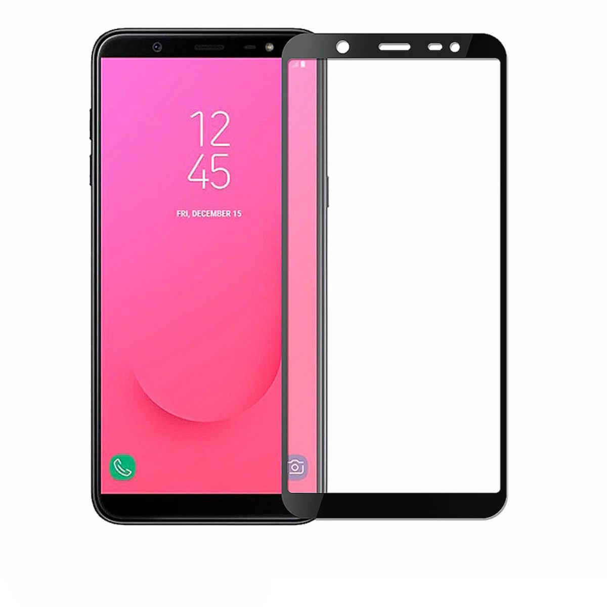 Защитное стекло Glass Full Glue для Samsung J8 2018 Black (151)