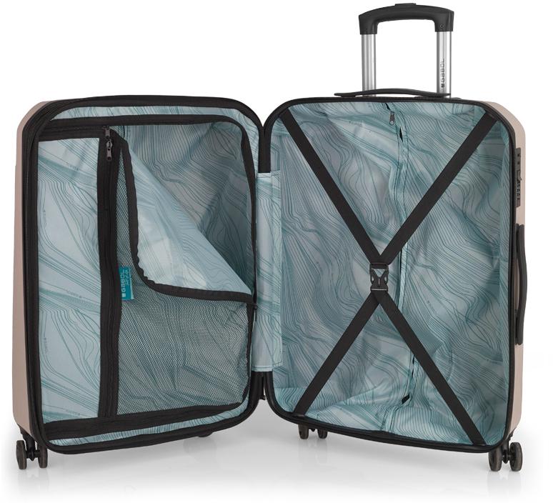 Валіза Gabol Mercury M Champagne (122946-040) - фото 4 Валіза Gabol Mercury M Champagne (122946-040) - фото 4