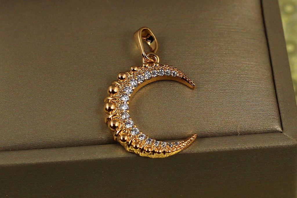 Кулон Xuping Jewelry Місяць з кульками 2,3 см Золотистий (2356938261)