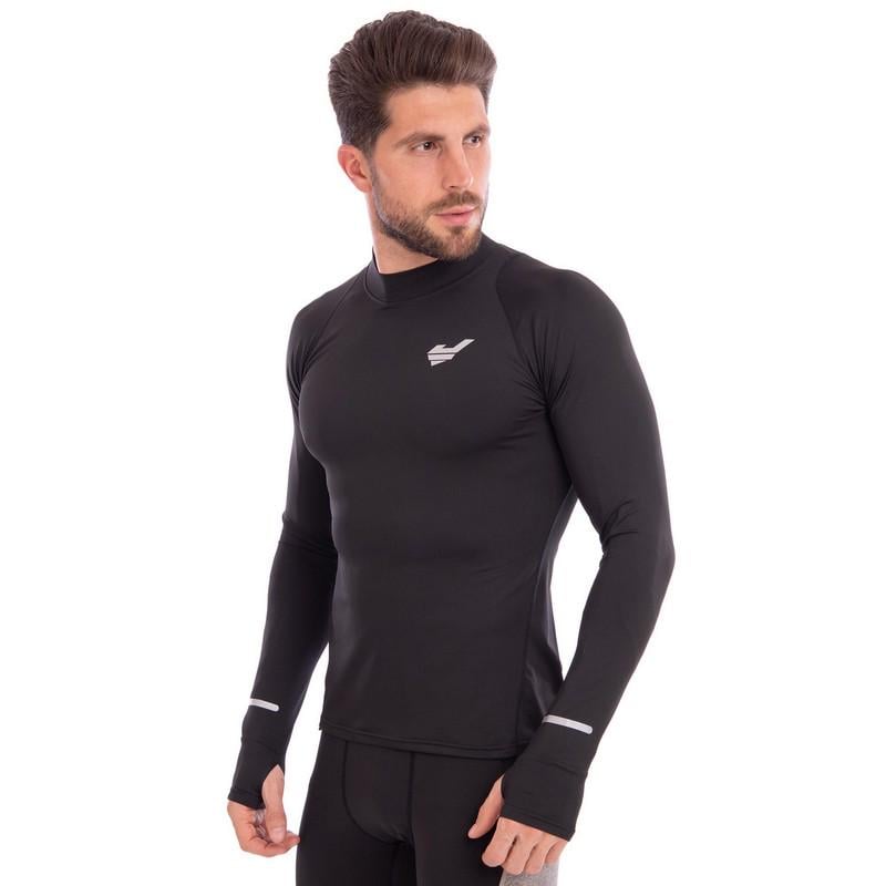 Компресійний лонгслів Jason L-809 з вирізом для великого пальця XL Чорний (L-809_Черный_XL) - фото 2 Компресійний лонгслів Jason L-809 з вирізом для великого пальця XL Чорний (L-809_Черный_XL) - фото 2