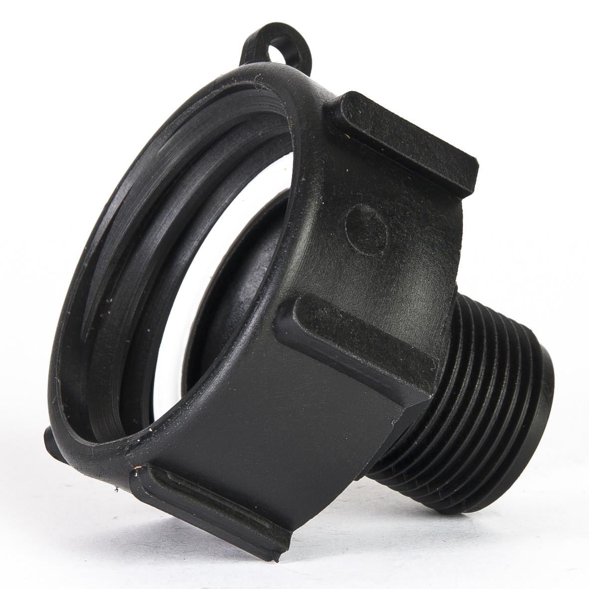 Адаптер IBC под еврокуб S60x6 наружная резьба ДУ50 2" полипропилен (50027021)