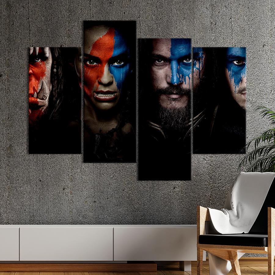 Настенний декор Мрачный постер фильма Варкрафт 129x90 см (A132-4)