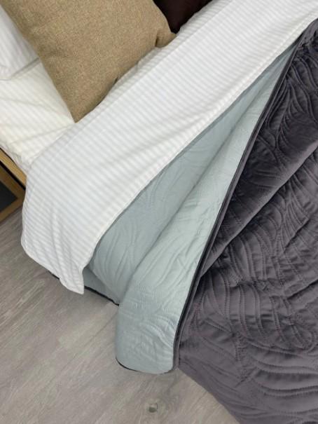 Покрывало двухстороннее Decorator Ultra Sonic Microfiber 220х240 см Графитовый (85-037) - фото 4