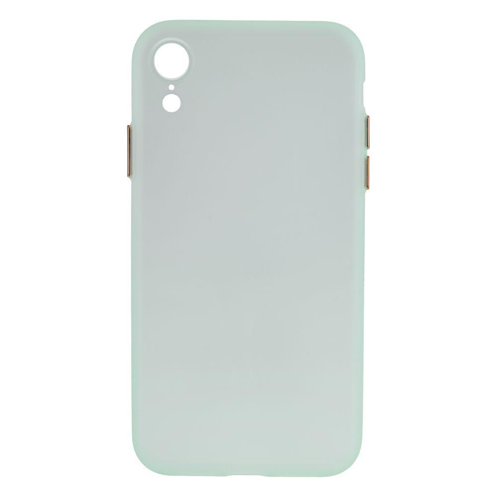 Силиконовый Чехол Ultra-thin Matte TPU with Frame для iPhone Xr Светло-зеленый