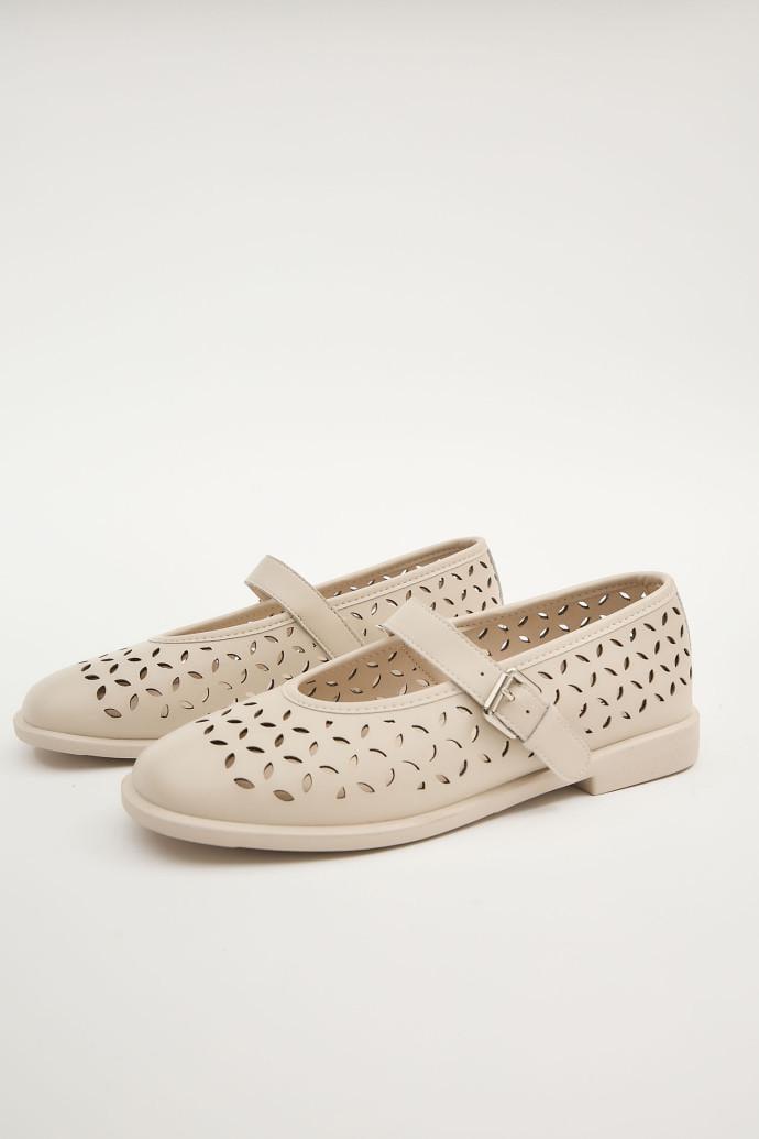 Балетки LONZA 195799 р. 37 Молочний (20404_37)