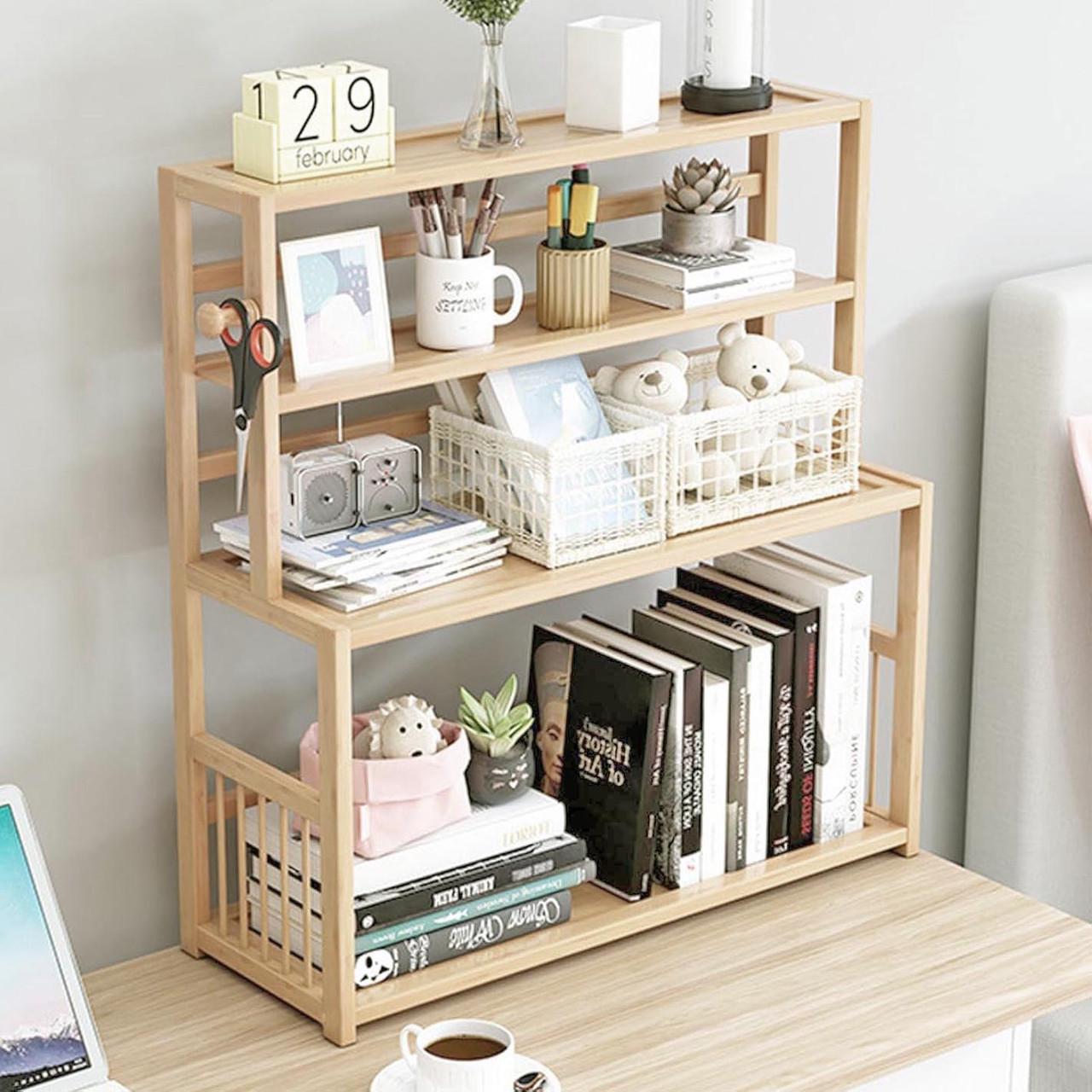 Полка-надстройка настольная из дерева Софианта бланже (АКД-020801)