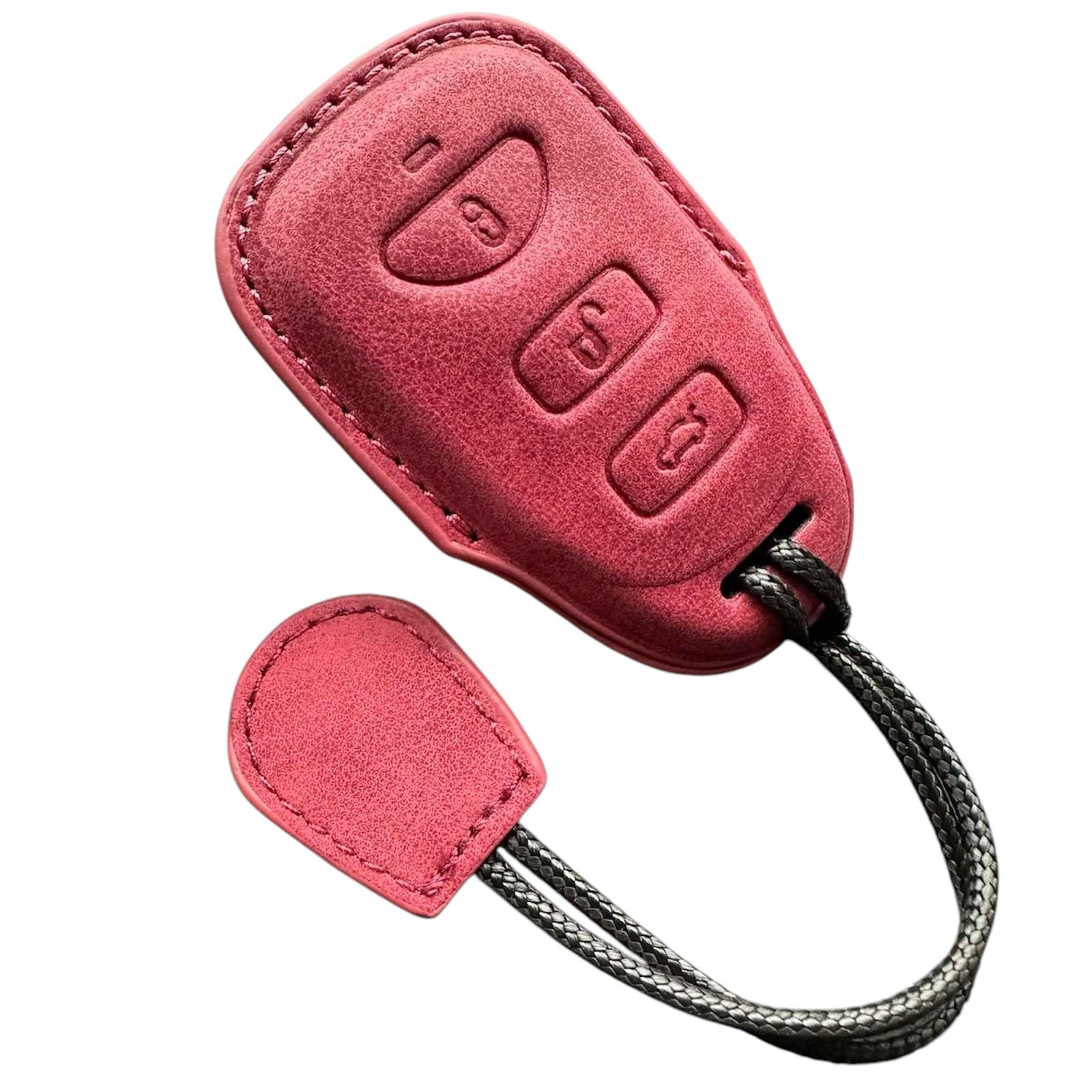 Чехол кожаный для ключа Hyundai (hu2mfr)
