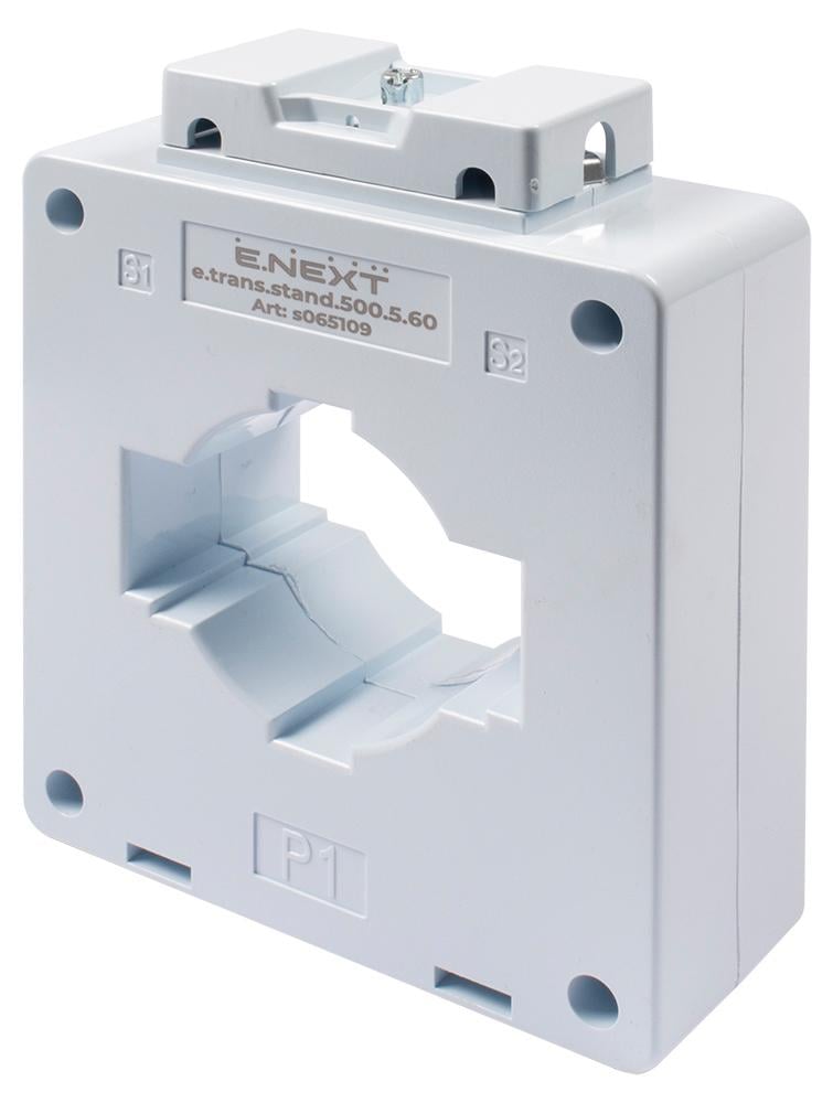 Трансформатор струму вимірювальний E.NEXT e.trans.stand.500.5.60 500/5A CL0.5 (s065109)
